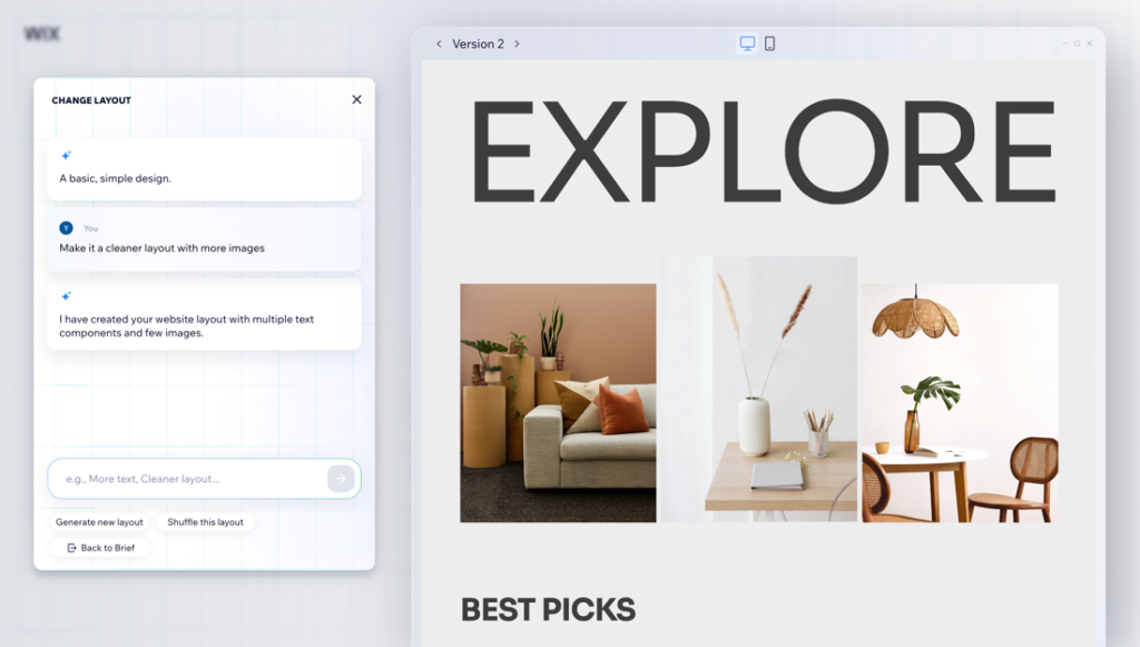 Wix AI Website Builder