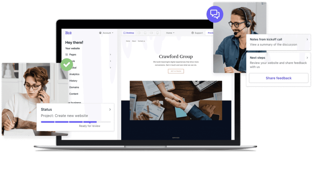 B12 AI Website Builder for Small Businesses
