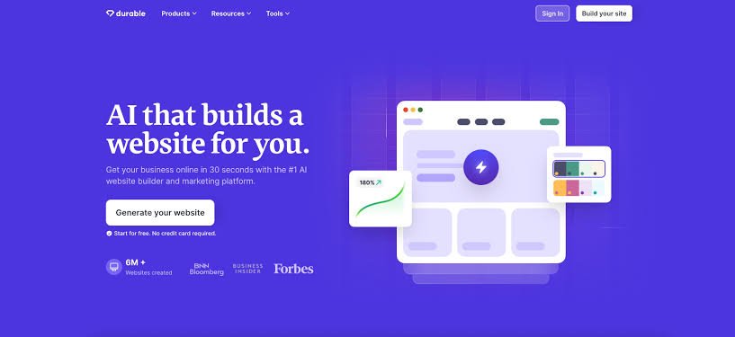 Durable Website Builder for Entrepreneurs