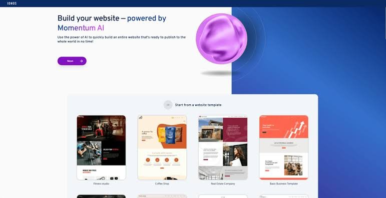 Key Features of IONOS AI Website Builder